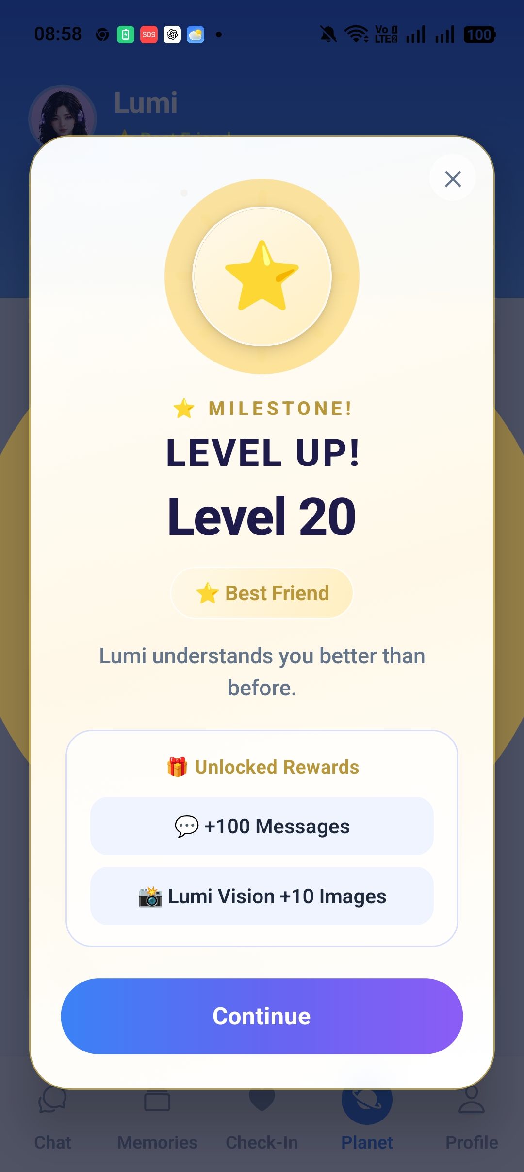 Level rewards